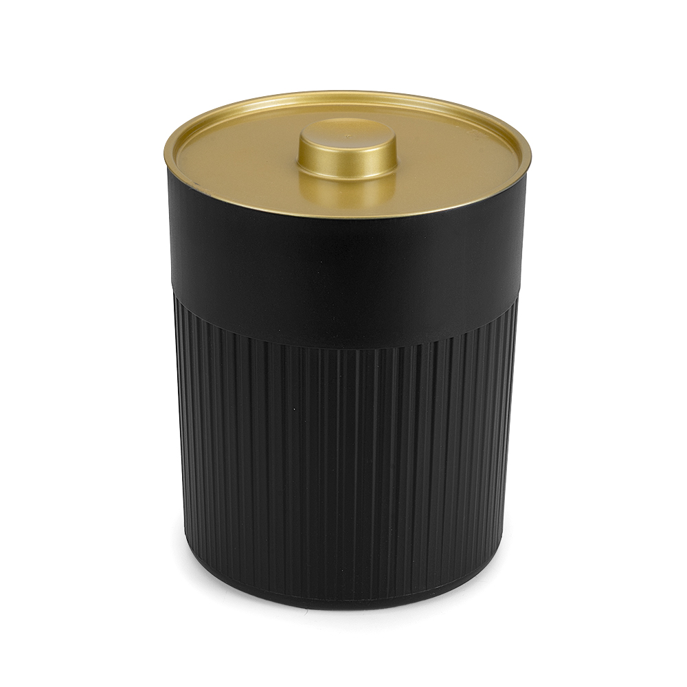 LIXEIRA Preto Tampa Dourada